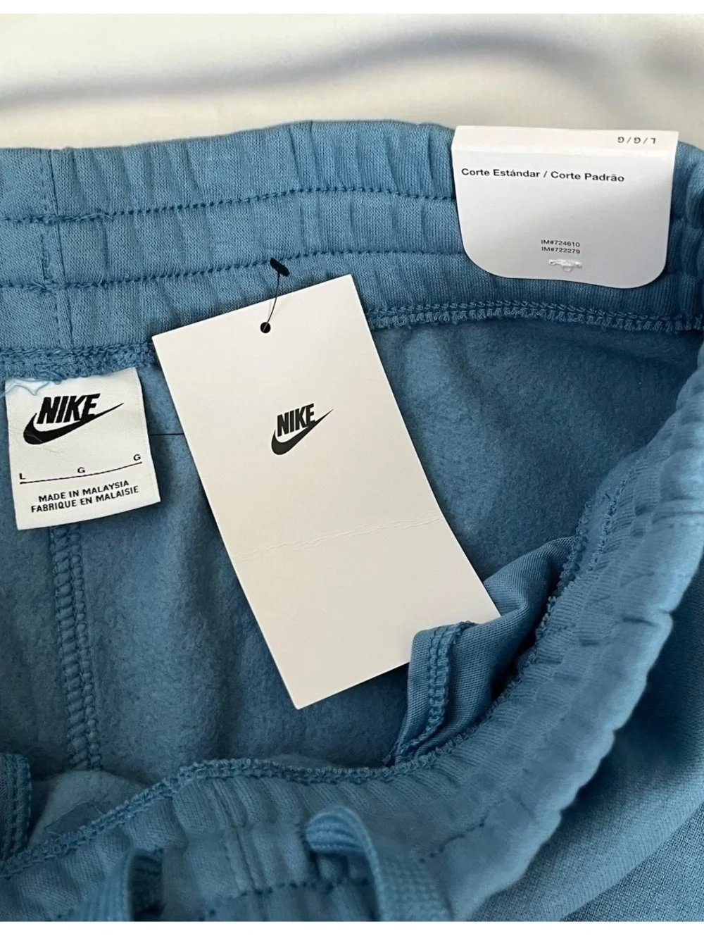 NWT Nike Sportswear Club Fleece Joggers Aegean Storm Blue Kids Boys L